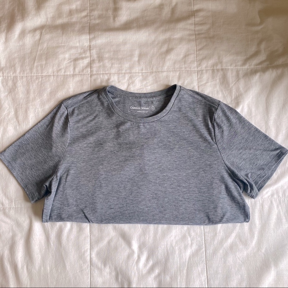 Outdoor Voices Sweatee Tee - Charcoal Gray